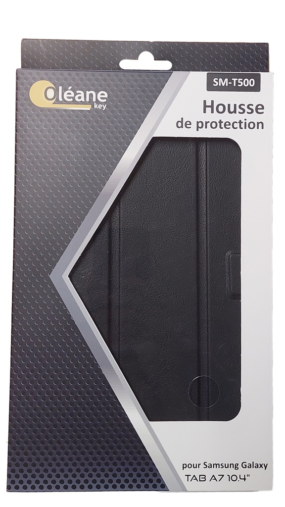 OLEANE Key Housse pour Samsung Galaxy TAB A7 10.4&quot; T500 Noir