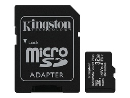 [SDCS2/32GB] Kingston Canvas Select Plus - Carte mémoire flash (adaptateur microSDHC