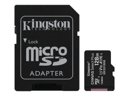 [SDCS2/128GB] Kingston Canvas Select Plus - Carte mémoire flash (adaptateur microSDXC vers SD inclus(e))
