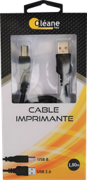 [OLCA-IMP180] OLEANE Key Cable d'imprimante USB 2.0 vers B - 1.80 m - Digital