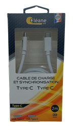 [OLCA-TYPEC2] OLEANE Key Cable de CHARGE et SYNCHRONISATION Type-C 2m