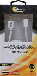 [OLCA-USBTYPEC2] OLEANE Key Cable de CHARGE et SYNCHRONISATION USB Type-C 2m - Digital