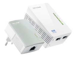 [TL-WPA4220KIT] TP-LINK TL-WPA4220KIT AV500 2-Port Wifi Powerline Adapter Starter Kit